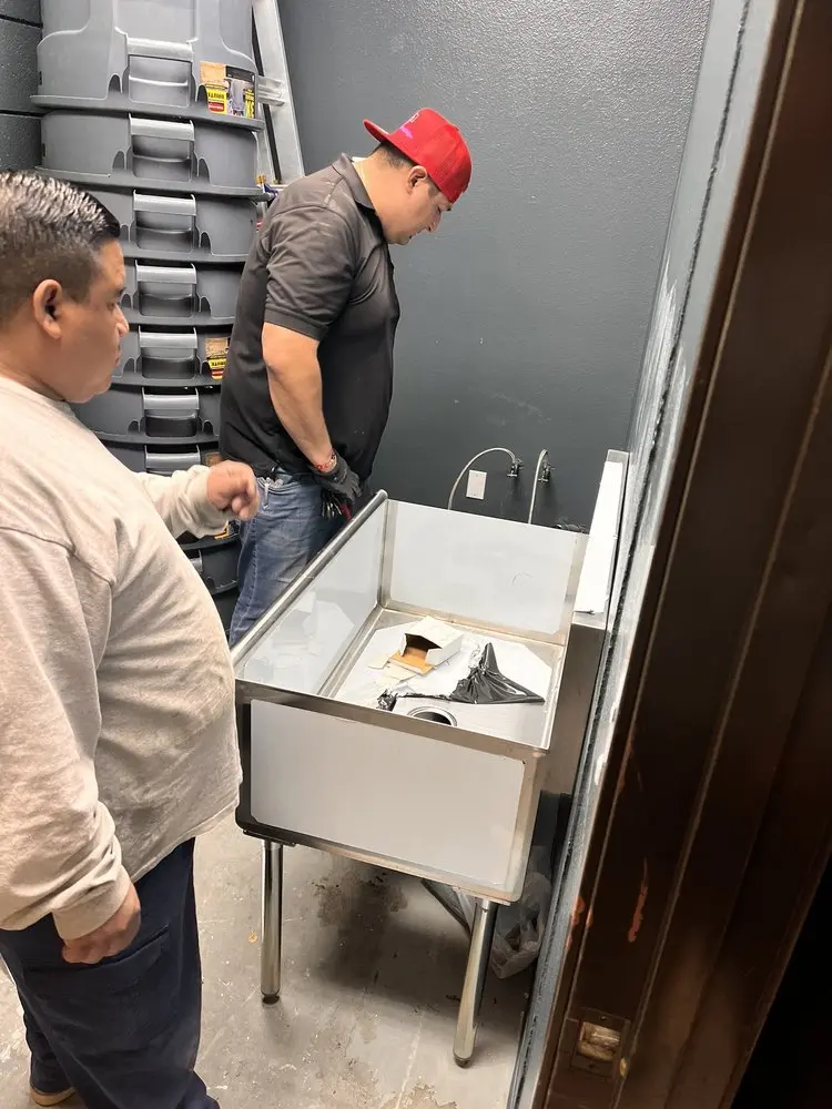 Commercial plumbing and sink installation in Downtown Huntington Beach