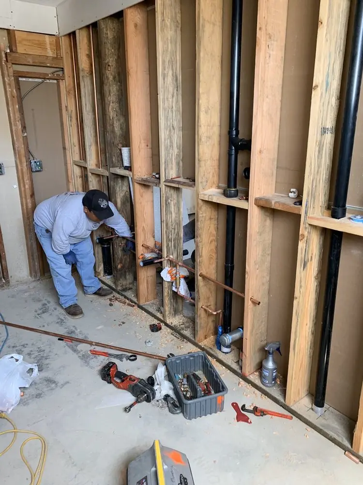Commercial rough-in plumbing for Water Heater Replacement in Downtown Huntington Beach